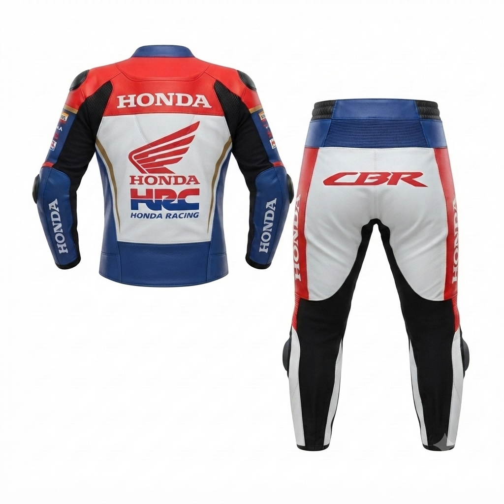 Men’s 1.3mm Leather Motorcycle Racing Suit – Protective Armor