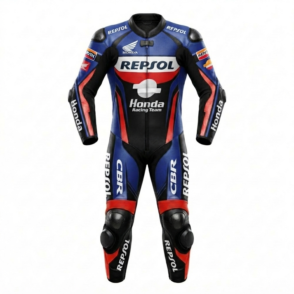 1.3mm Genuine Leather Motorbike Racing Suit – Protective Gear