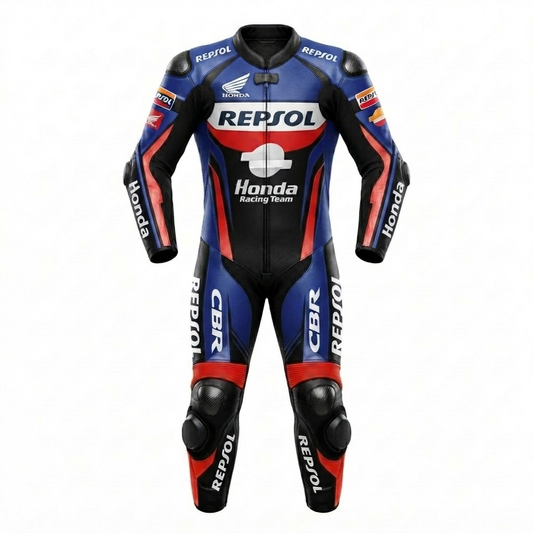 1.3mm Genuine Leather Motorbike Racing Suit – Protective Gear