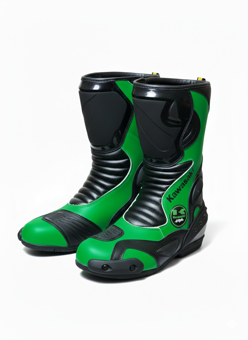 Men’s Leather Motorcycle Riding Shoes – Sport Racing