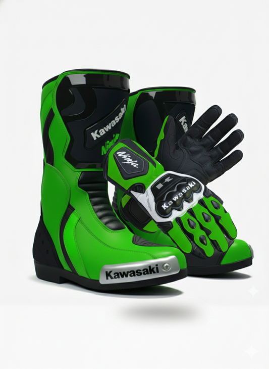 Premium Motorbike Boots & Gloves – Protective Riding Set