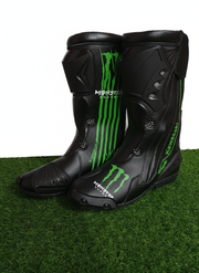 Motorbike Leather Racing Shoes – Protective Riding Boots