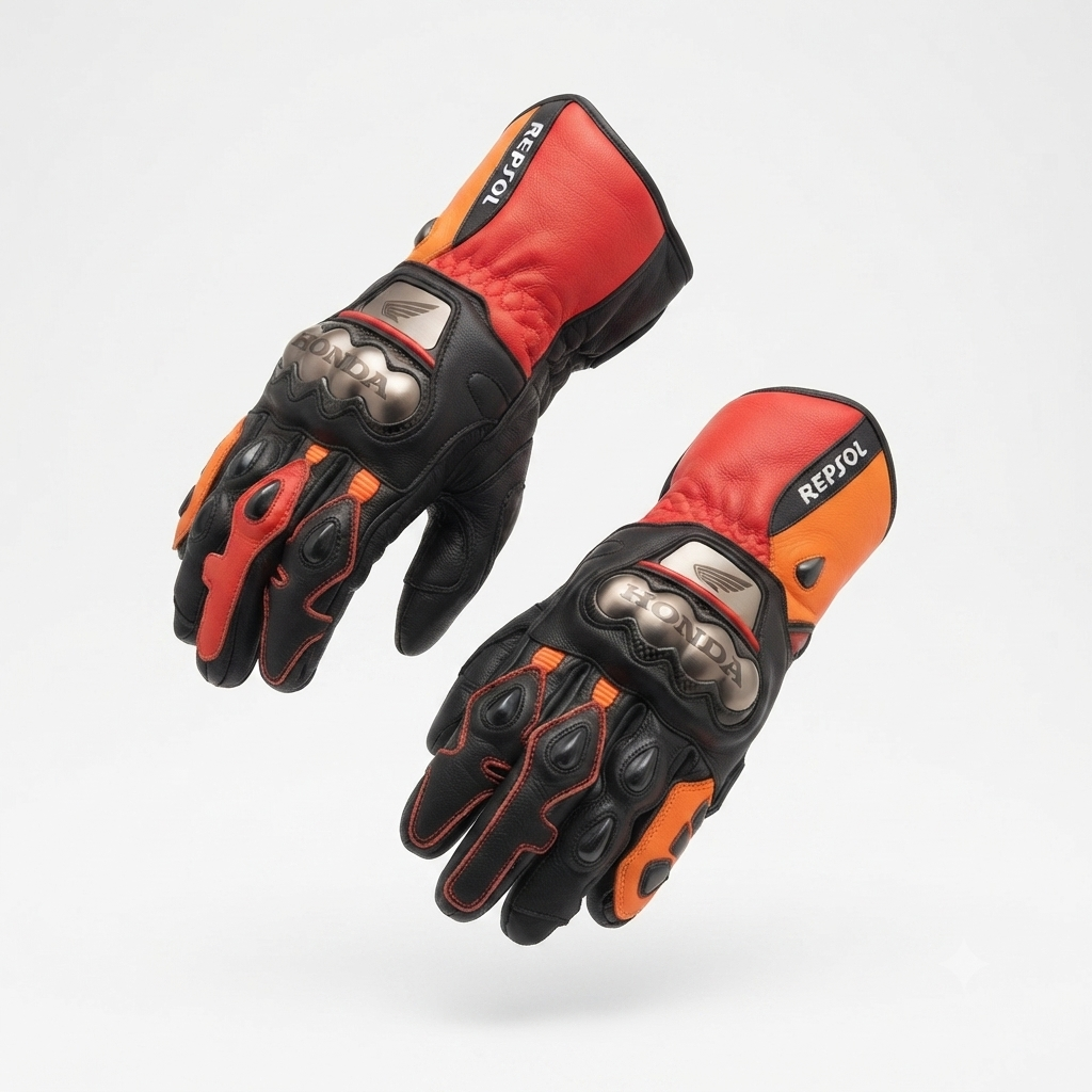 Men’s Leather Motorcycle Gloves – Sport & Racing