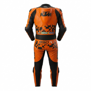 Full Body Cowhide Leather Racing Suit – Motorcycle Track Suit