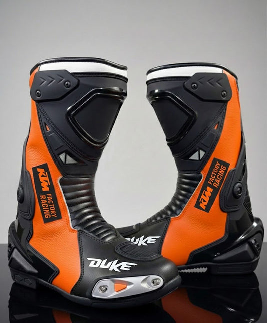 Leather Motorcycle Riding Boots – Performance Racing Shoes
