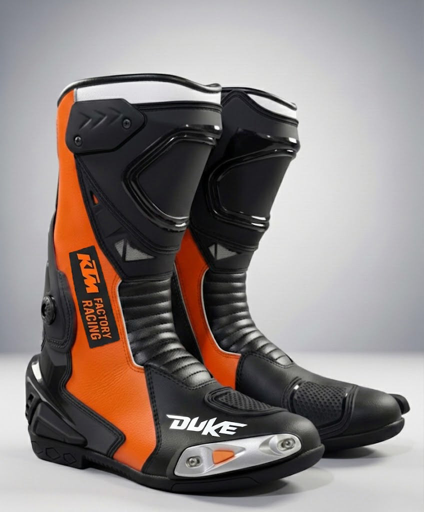 Leather Motorcycle Riding Boots – Performance Racing Shoes