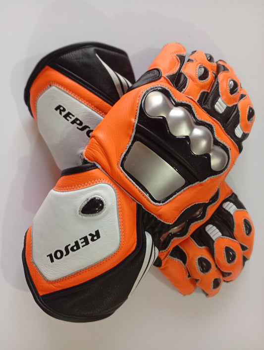 Motorcycle Racing Gloves – Durable Leather Protective Gloves