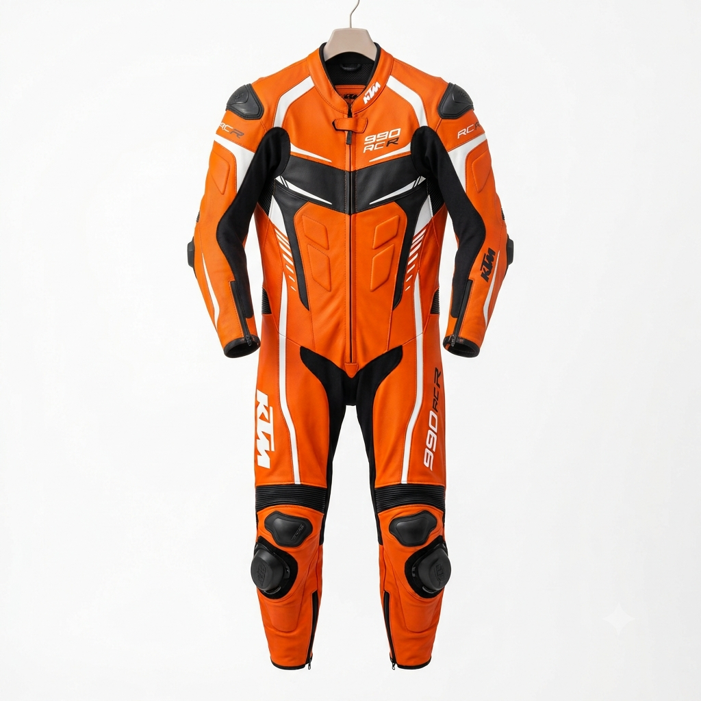 Heavy Duty Cowhide Leather Motorcycle Suit – Racing Protection