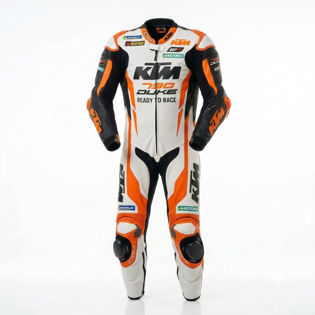 Premium Cowhide Leather Motorbike Racing Suit – CE Approved