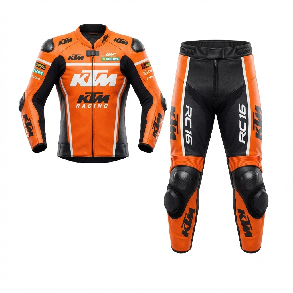 Men’s 1.3mm Leather Motorcycle Racing Suit – Protective Armor