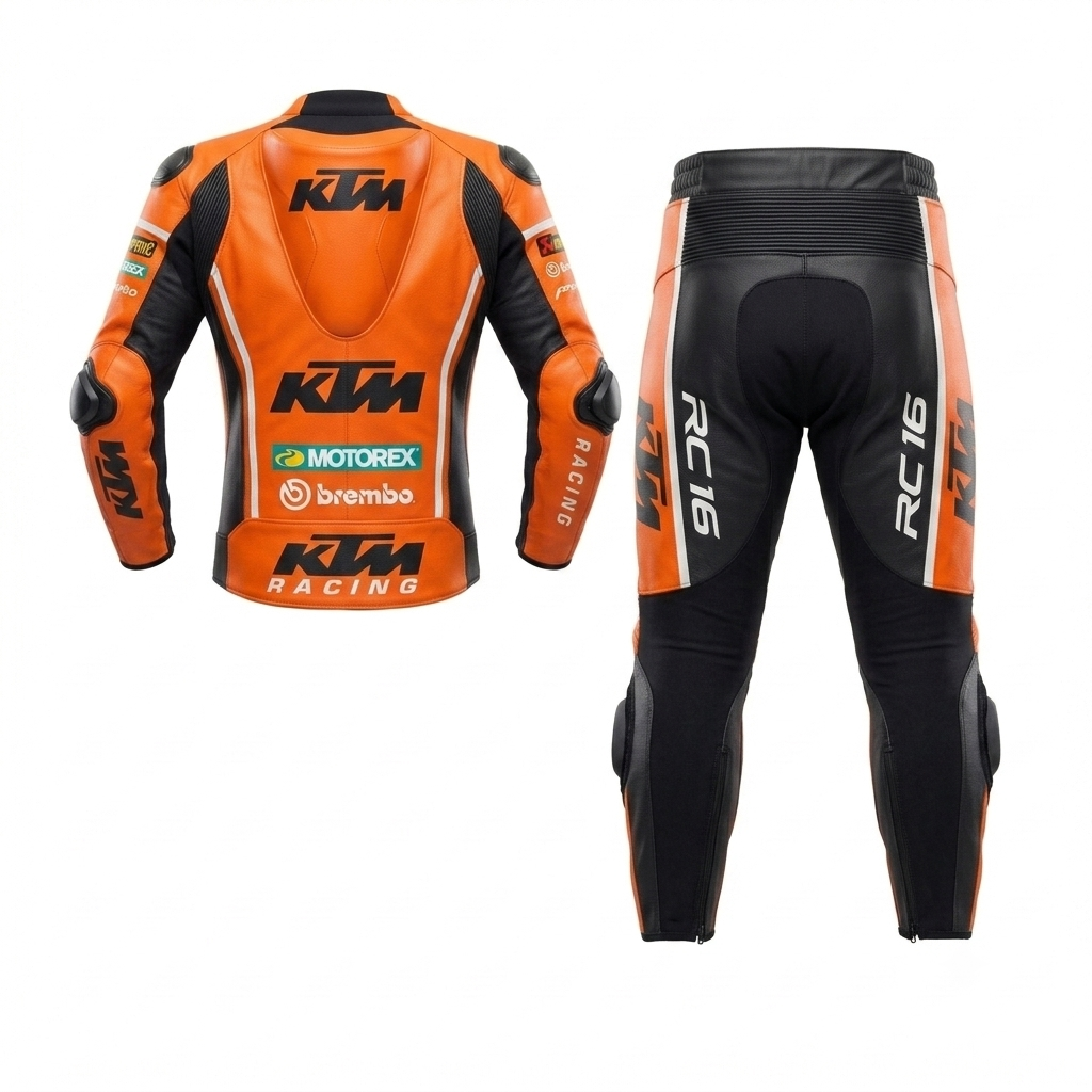 Men’s 1.3mm Leather Motorcycle Racing Suit – Protective Armor