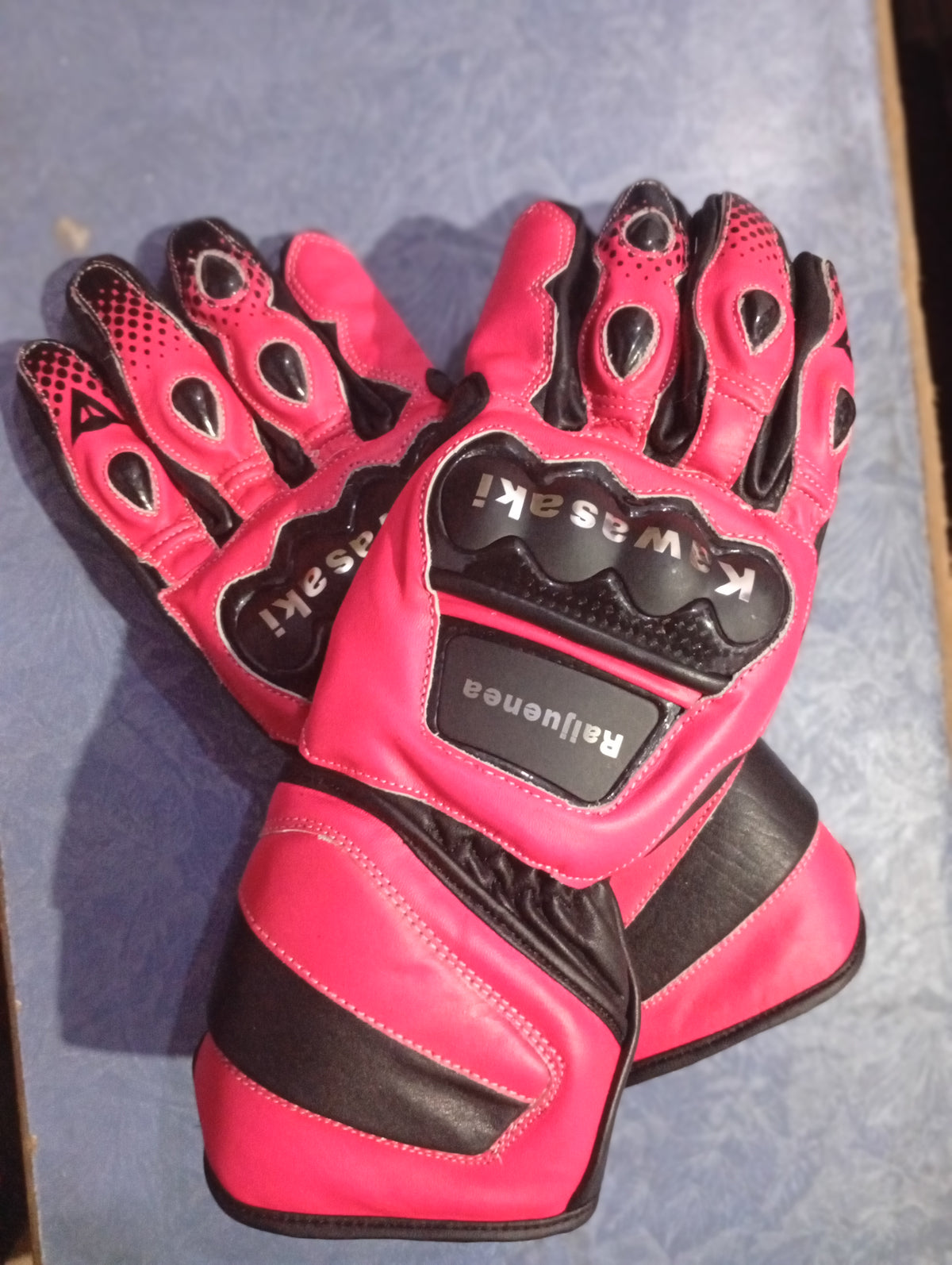 Professional Leather Motorcycle Racing Gloves