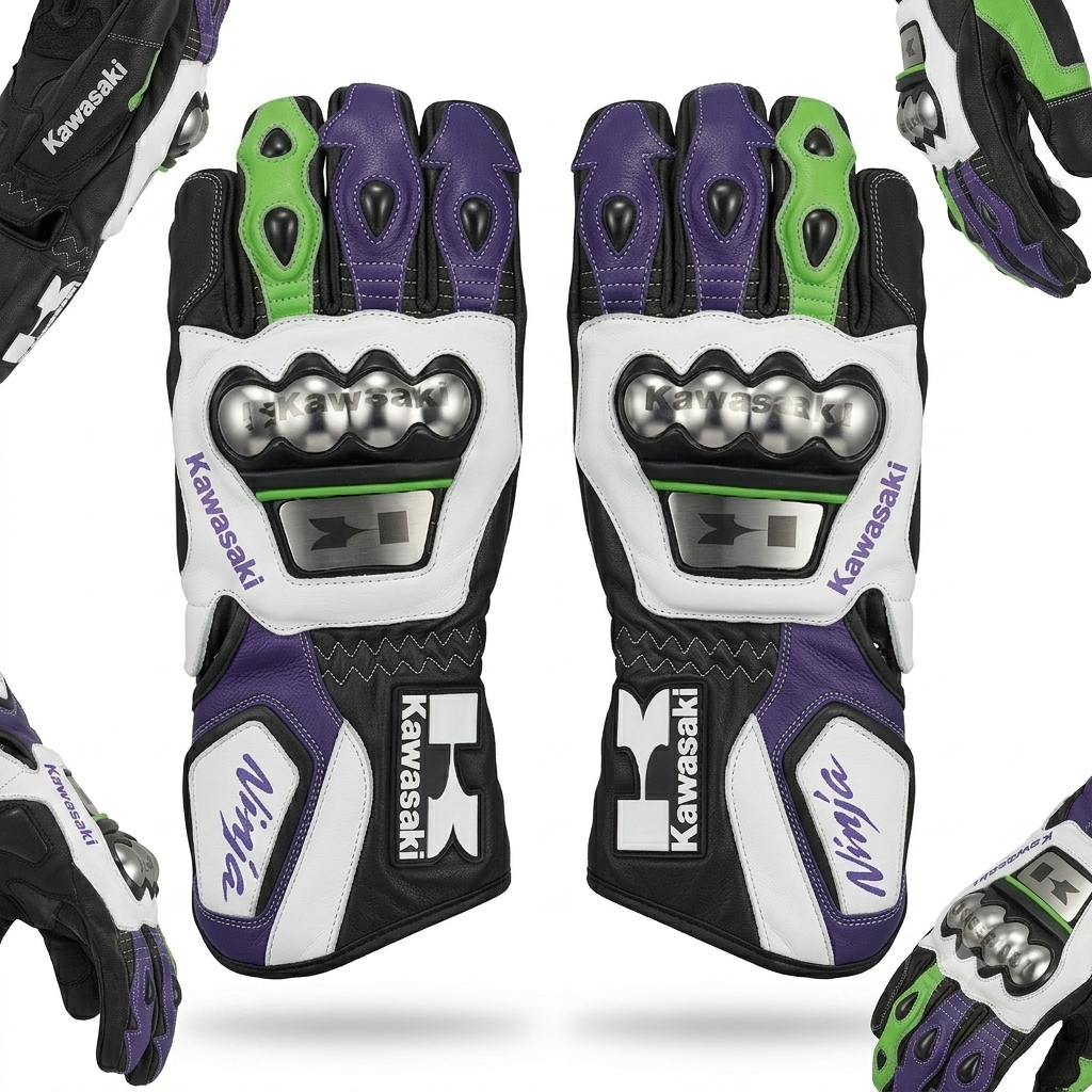 Premium Motorbike Leather Gloves – Racing & Sport Riding