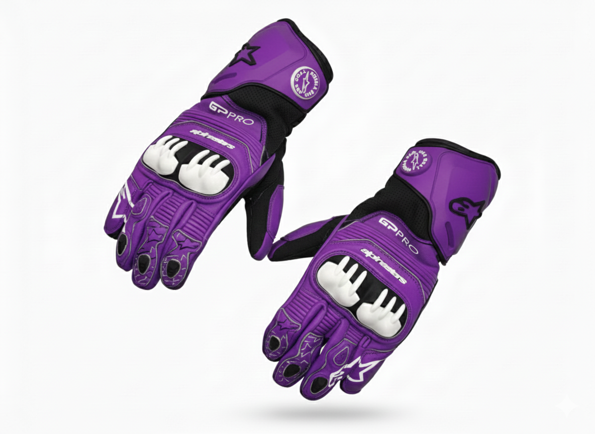 Motorcycle Leather Racing Gloves – Protective Riding Gloves