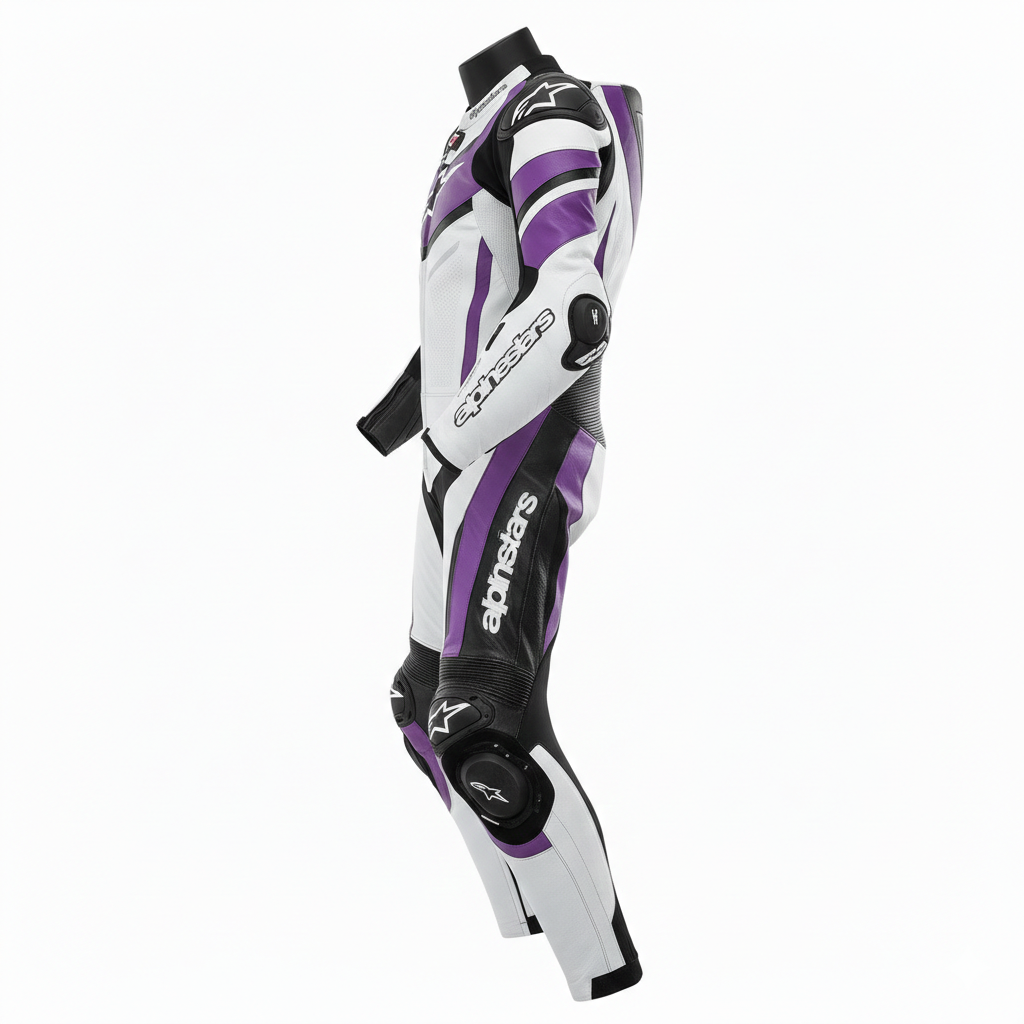 1.3mm Cowhide Leather Motorcycle Racing Suit – CE Armor