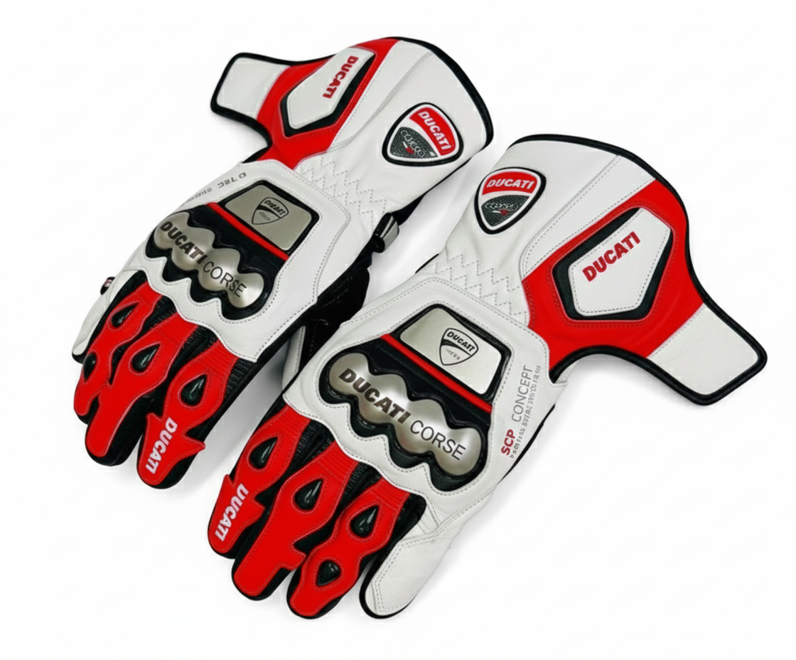 Men’s Leather Motorcycle Gloves – Sport & Racing