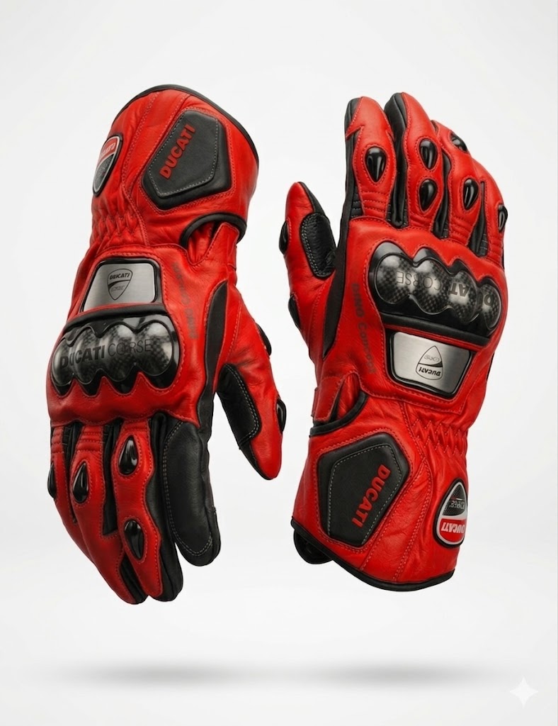 Premium Motorbike Racing Gloves – Leather Riding Gloves