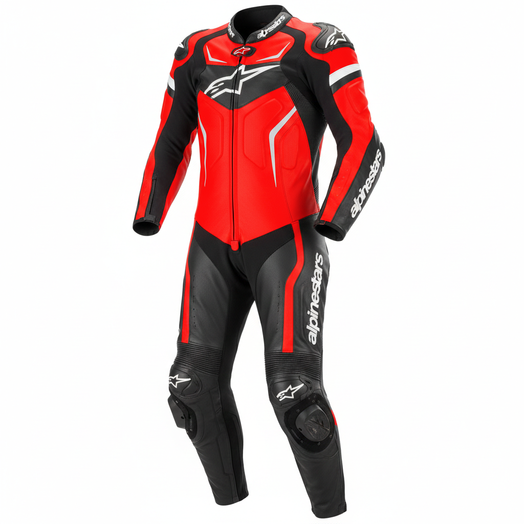 Premium Cowhide Leather Motorbike Racing Suit – CE Approved