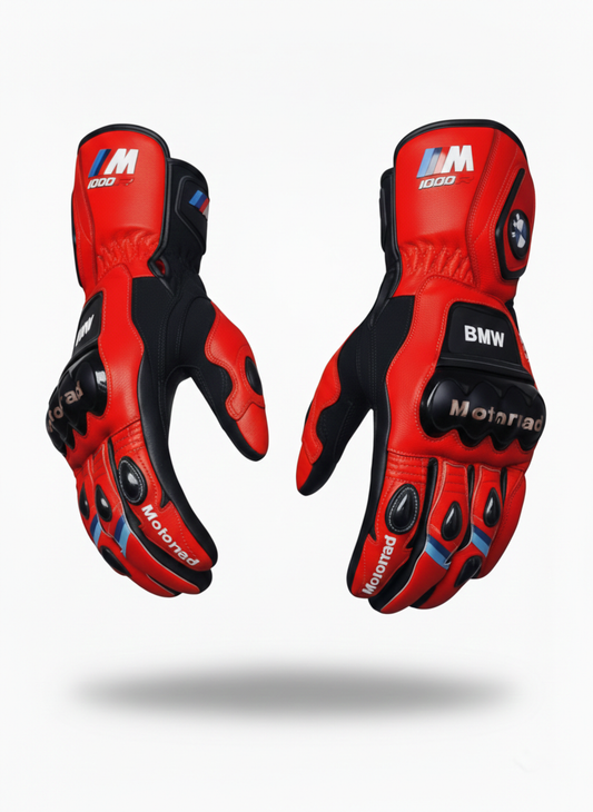 Motorcycle Leather Racing Gloves – Protective Riding Gloves