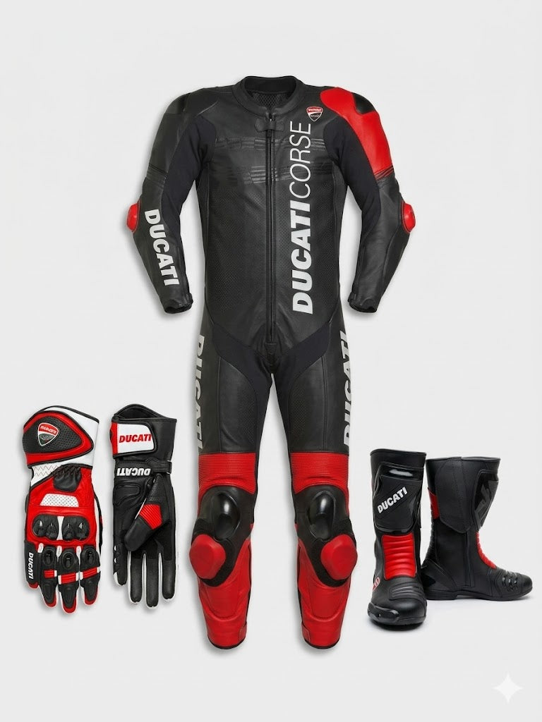 Premium Leather Motorbike Suit – CE Approved Protective Armor