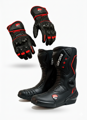 Premium Motorbike Boots & Gloves – Protective Riding Set