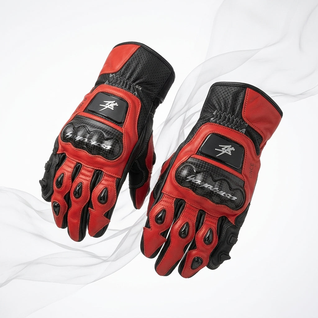 Premium Motorbike Racing Gloves – Leather Riding Gloves