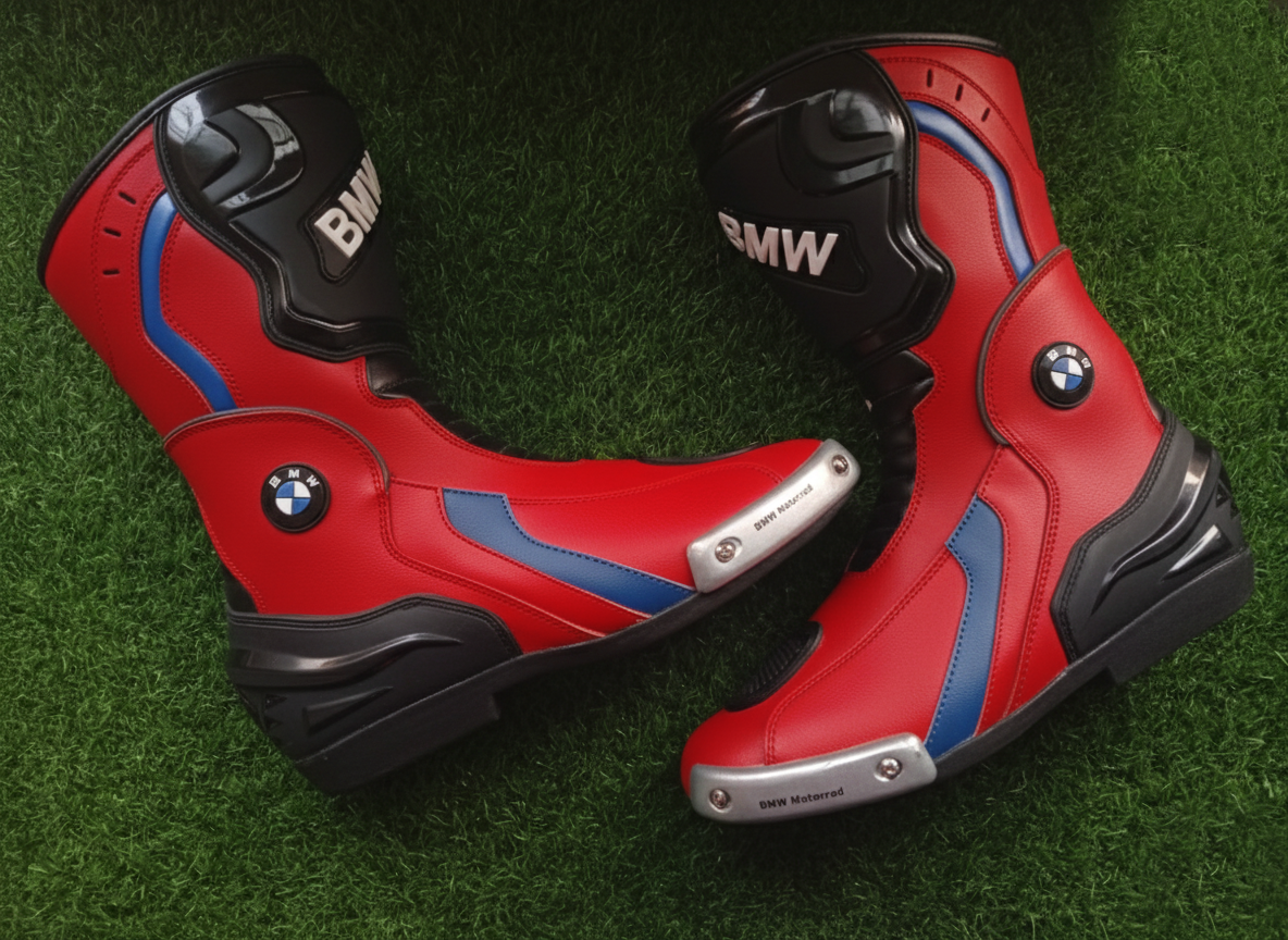 Premium Motorcycle Racing Boots – Leather Riding Shoes