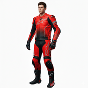 Full Body Cowhide Leather Racing Suit – Motorcycle Track Suit