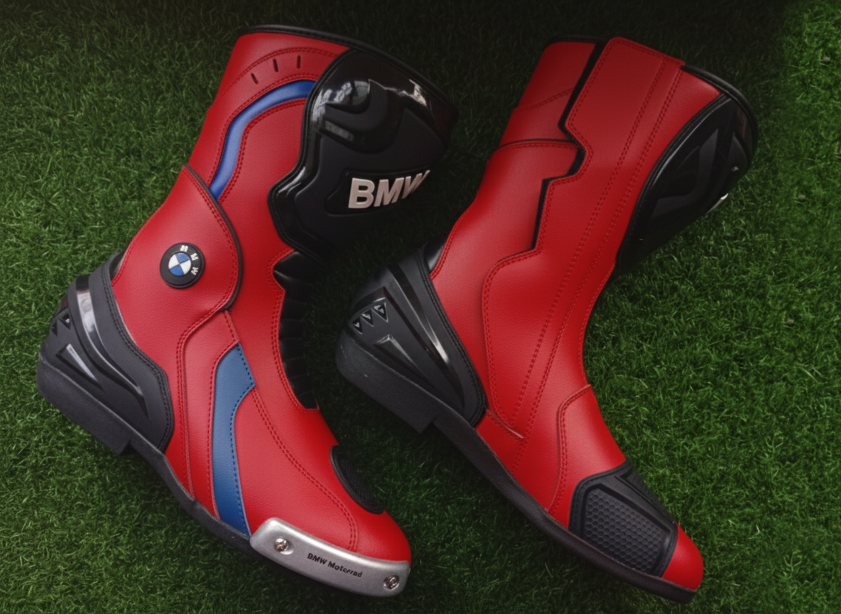 Premium Motorcycle Racing Boots – Leather Riding Shoes