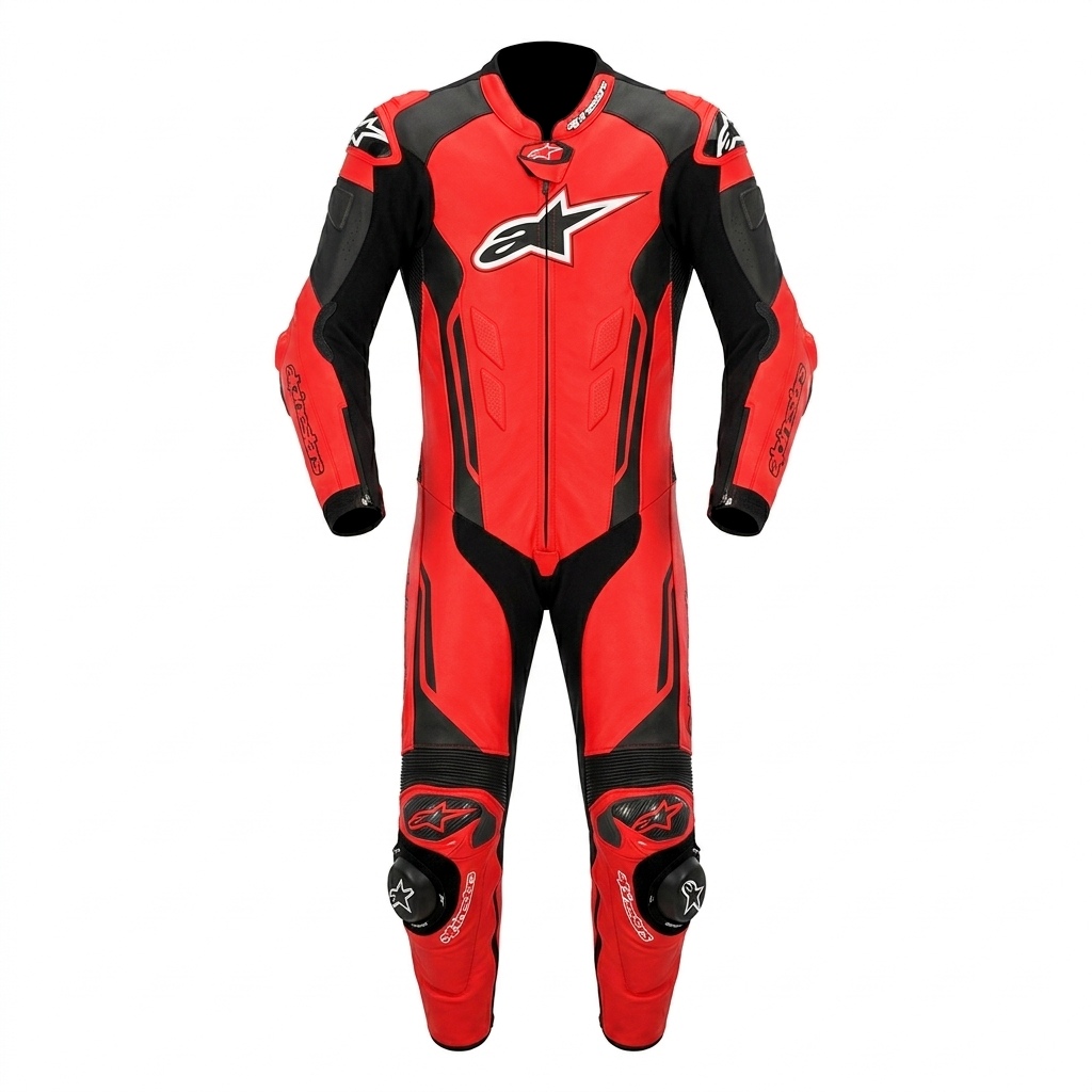 1.3mm Genuine Leather Motorbike Racing Suit – Protective Gear