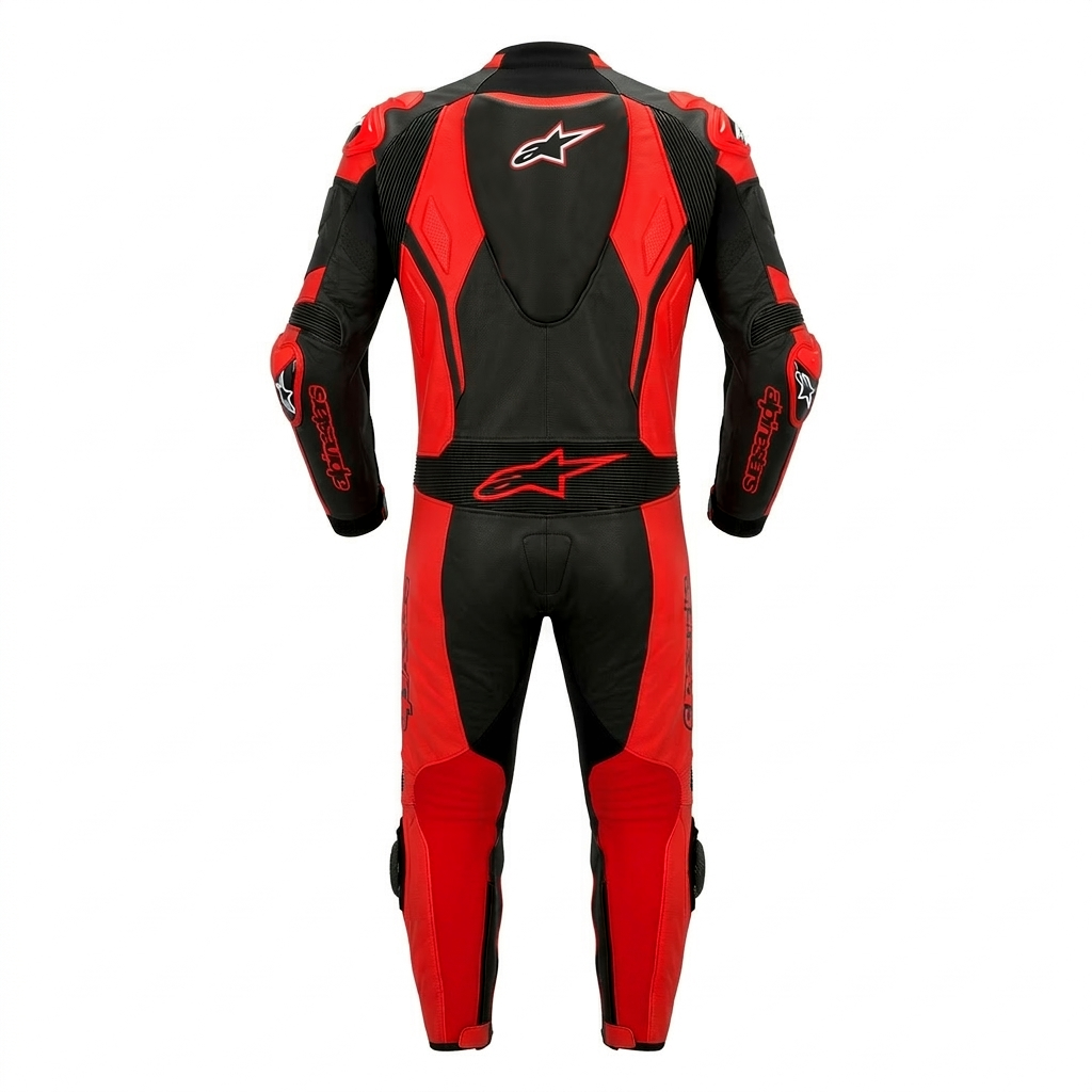 1.3mm Genuine Leather Motorbike Racing Suit – Protective Gear