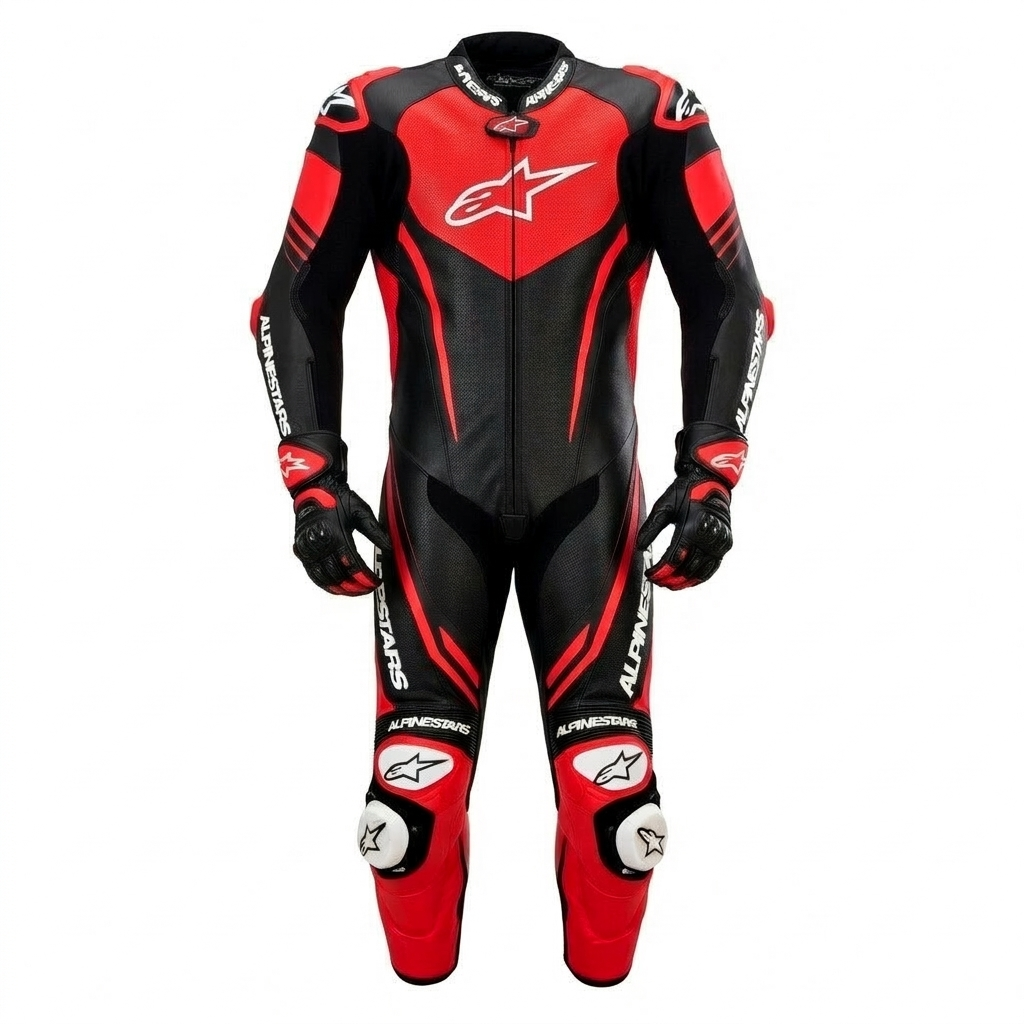 Professional Motorcycle Leather Racing Suit – CE Approved Armor