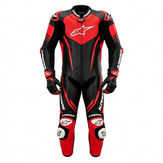Professional Motorcycle Leather Racing Suit – CE Approved Armor