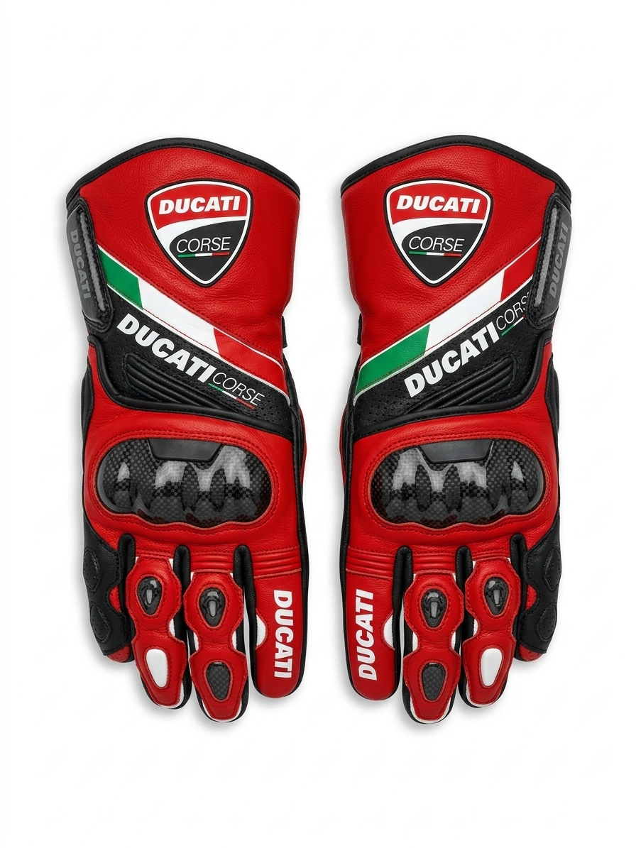 Motorcycle Racing Gloves – Durable Leather Protective Gloves
