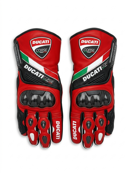 Motorcycle Racing Gloves – Durable Leather Protective Gloves