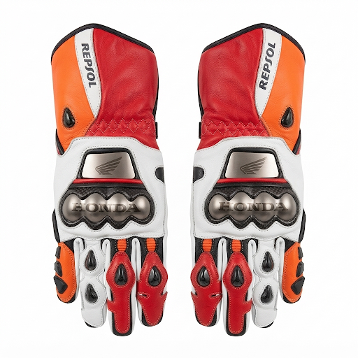 Professional Leather Motorcycle Racing Gloves