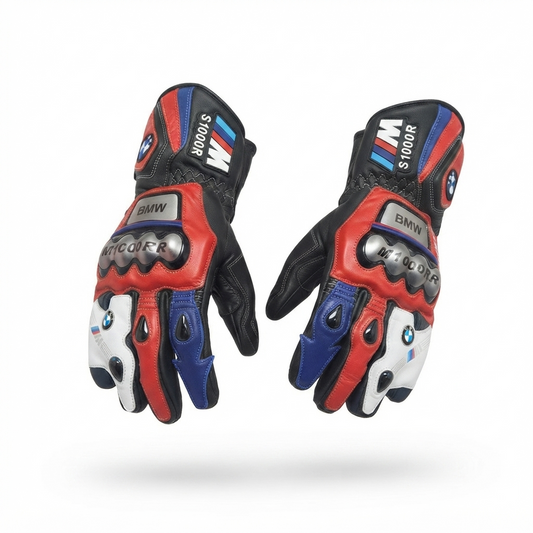 Motorcycle Racing Gloves – Durable Leather Protective Gloves