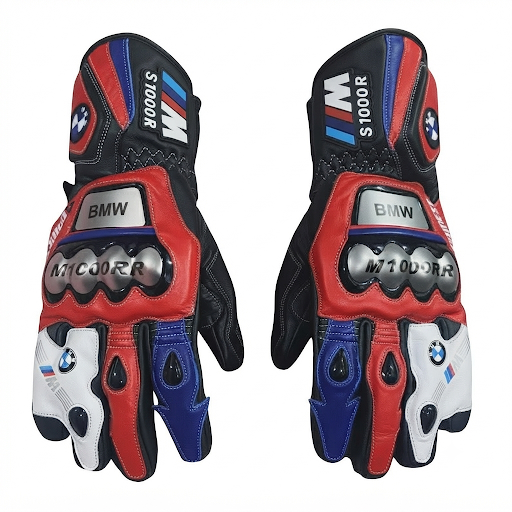 Motorcycle Racing Gloves – Durable Leather Protective Gloves