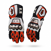 Full Leather Motorcycle Racing Gloves – Protective Riding Gear