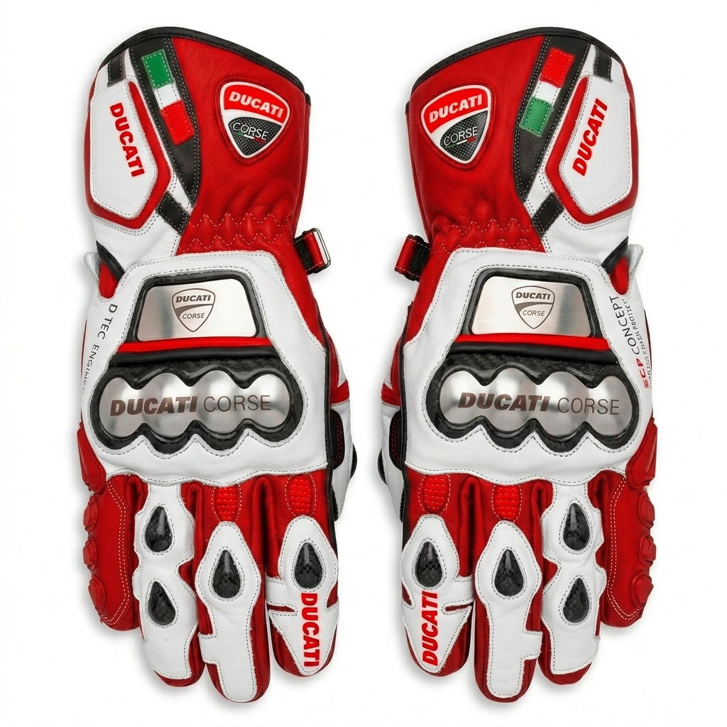 Professional Leather Motorcycle Racing Gloves