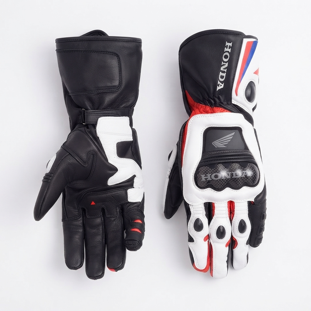Premium Leather Motorcycle Racing Gloves