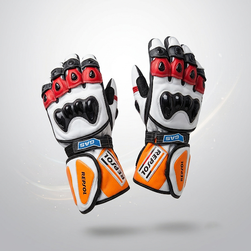 Motorcycle Leather Racing Gloves – Protective Riding Gloves