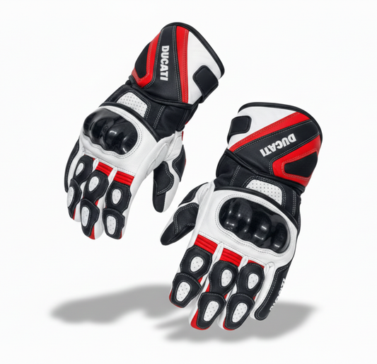 Premium Motorbike Leather Gloves – Racing & Sport Riding