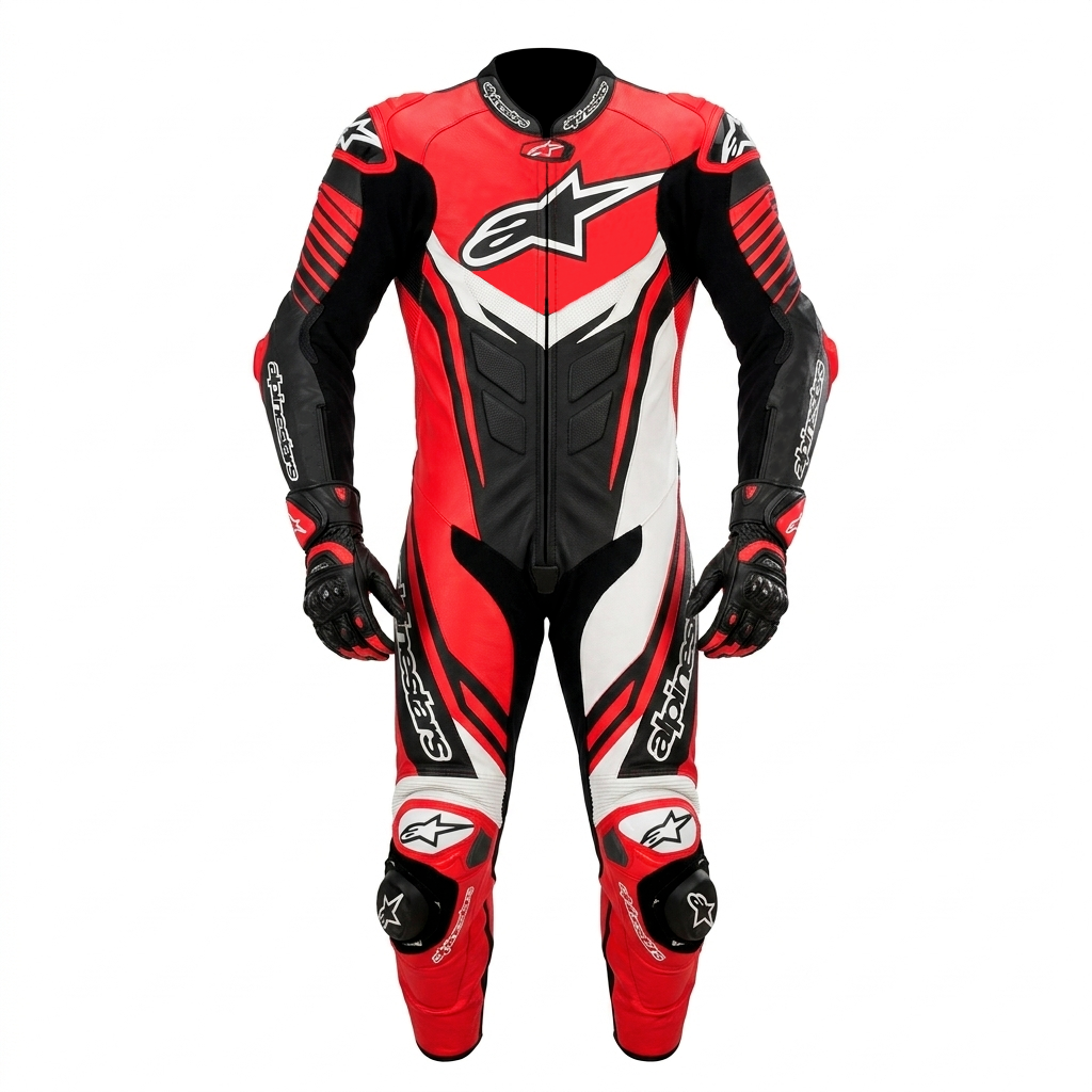 Full Grain Cowhide Motorcycle Racing Suit – 1.3mm Leather