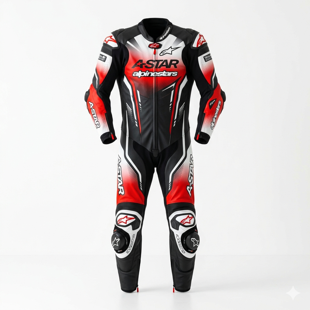Premium Leather Motorbike Suit – CE Approved Protective Armor