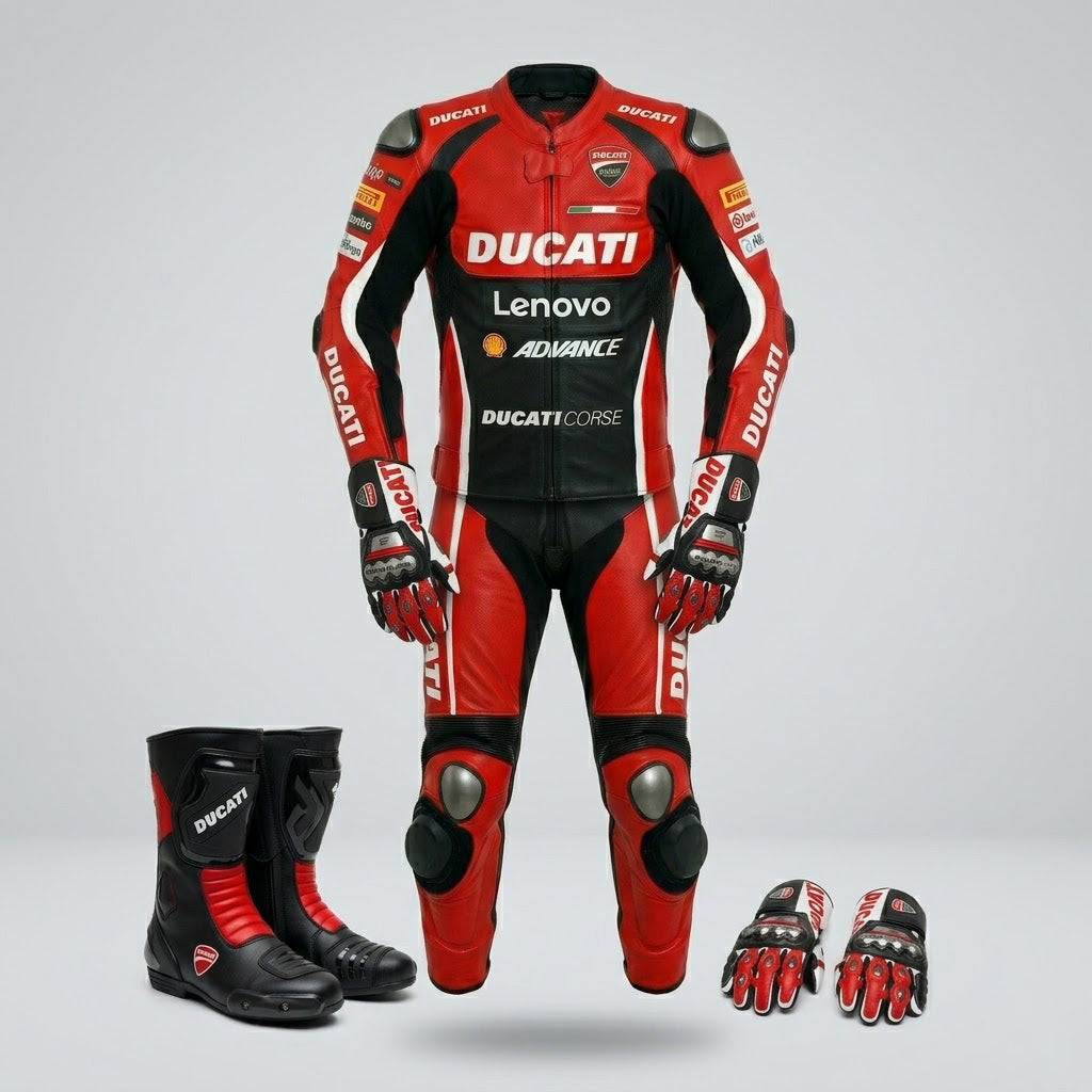Full Grain Cowhide Motorcycle Racing Suit – 1.3mm Leather