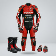 Full Grain Cowhide Motorcycle Racing Suit – 1.3mm Leather