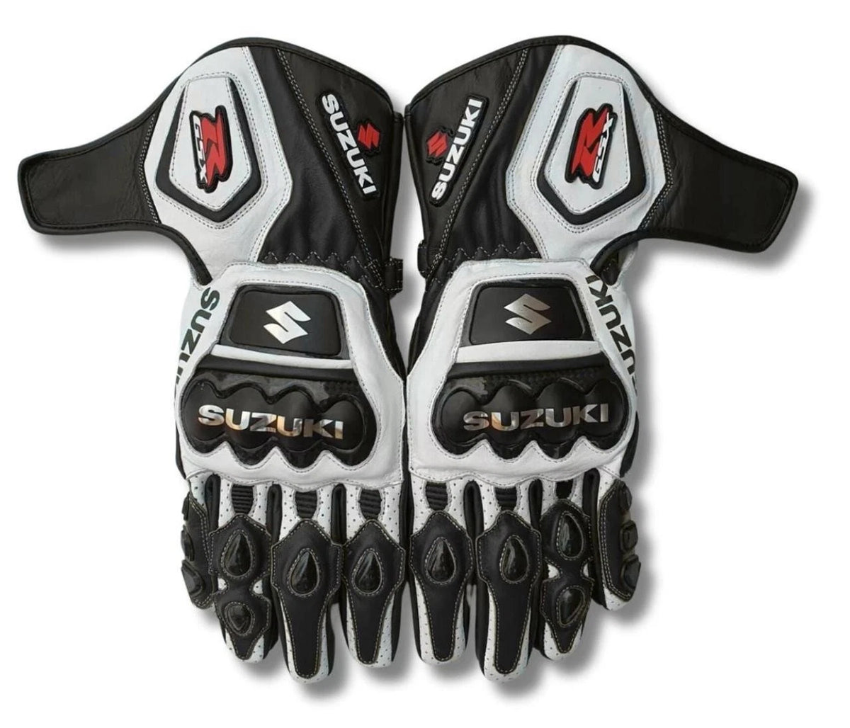 Motorcycle Racing Gloves – Durable Leather Protective Gloves