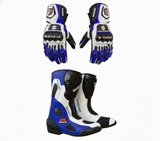 Premium Motorbike Boots & Gloves – Protective Riding Set