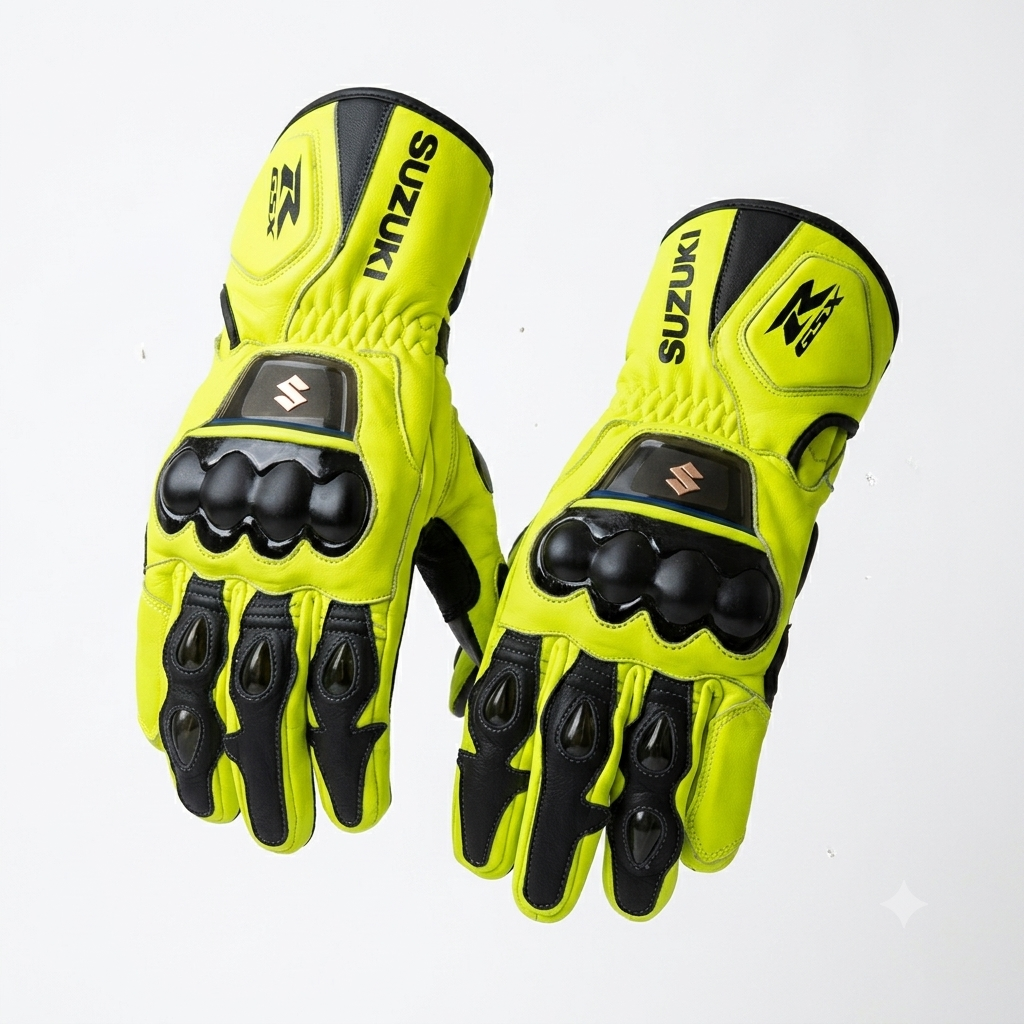 Premium Motorbike Leather Gloves – Racing & Sport Riding